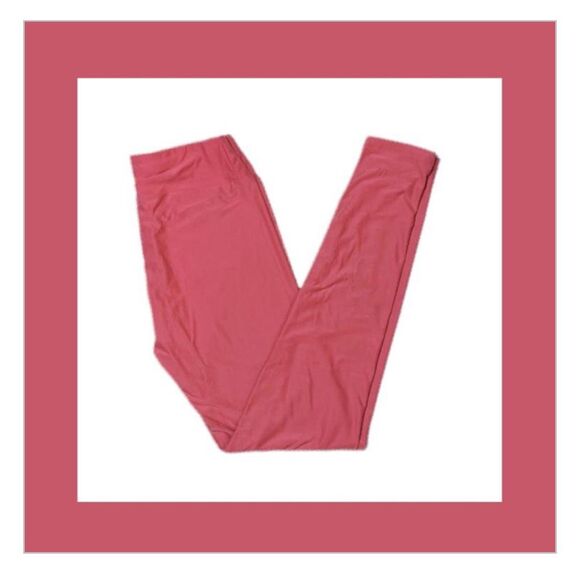 LuLaRoe Solid Salmon Color Leggings - One Size  ***Item: 0638 - Picture 1 of 6